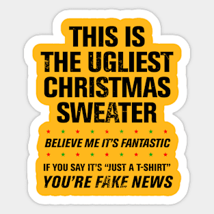 Donald Trump Ugliest Christmas Sweater Sticker